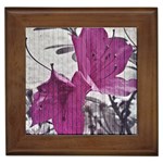 Vintage Style Flower Photo Framed Tiles Front