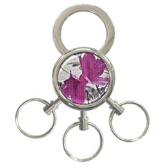 Vintage Style Flower Photo 3-ring Key Chains by dflcprints