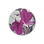 Vintage Style Flower Photo Magnet 3  (Round) Front