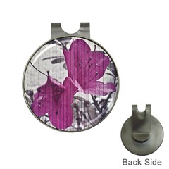 Vintage Style Flower Photo Hat Clips With Golf Markers by dflcprints