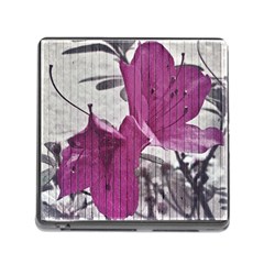 Vintage Style Flower Photo Memory Card Reader (square) by dflcprints