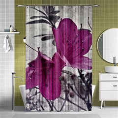 Vintage Style Flower Photo Shower Curtain 48  X 72  (small)  by dflcprints