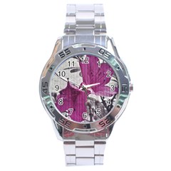 Vintage Style Flower Photo Stainless Steel Analogue Watch by dflcprints