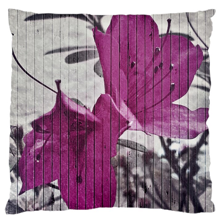 Vintage Style Flower Photo Large Cushion Case (One Side)