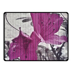 Vintage Style Flower Photo Double Sided Fleece Blanket (small)  by dflcprints