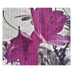 Vintage Style Flower Photo Double Sided Flano Blanket (small)  by dflcprints