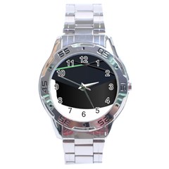 Graduate Cap Stainless Steel Analogue Watch by Colorfulart23