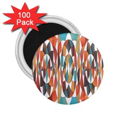 Colorful Geometric Abstract 2 25  Magnets (100 Pack)  by linceazul