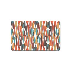 Colorful Geometric Abstract Magnet (name Card) by linceazul