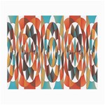 Colorful Geometric Abstract Small Glasses Cloth Front