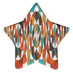 Colorful Geometric Abstract Star Ornament (two Sides) by linceazul