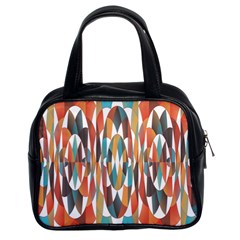 Colorful Geometric Abstract Classic Handbags (2 Sides) by linceazul