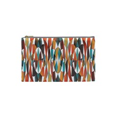 Colorful Geometric Abstract Cosmetic Bag (small)  by linceazul