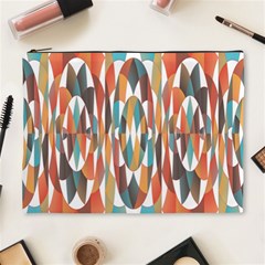 Colorful Geometric Abstract Cosmetic Bag (xl) by linceazul