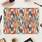 Colorful Geometric Abstract Cosmetic Bag (XL) Front