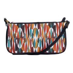 Colorful Geometric Abstract Shoulder Clutch Bags by linceazul