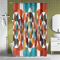 Colorful Geometric Abstract Shower Curtain 48  X 72  (small)  by linceazul