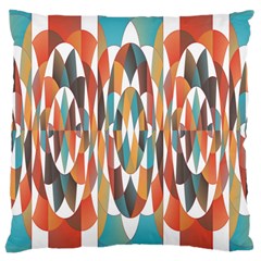 Colorful Geometric Abstract Large Cushion Case (two Sides) by linceazul