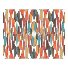 Colorful Geometric Abstract Double Sided Flano Blanket (large)  by linceazul