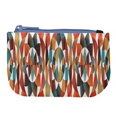 Colorful Geometric Abstract Large Coin Purse