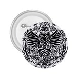 Tattoo tribal owl 2.25  Buttons Front