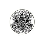 Tattoo tribal owl Hat Clip Ball Marker Front