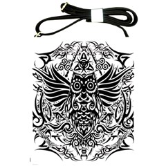 Tattoo Tribal Owl Shoulder Sling Bags by Valentinaart