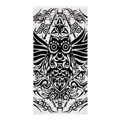 Tattoo Tribal Owl Shower Curtain 36  X 72  (stall)  by Valentinaart