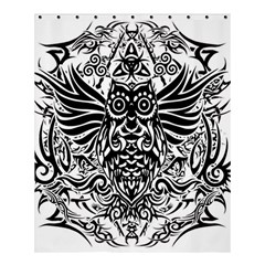 Tattoo Tribal Owl Shower Curtain 60  X 72  (medium)  by Valentinaart