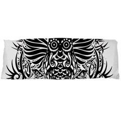 Tattoo Tribal Owl Body Pillow Case Dakimakura (two Sides) by Valentinaart