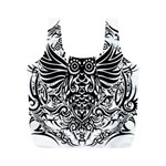 Tattoo tribal owl Full Print Recycle Bags (M)  Front