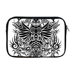 Tattoo Tribal Owl Apple Macbook Pro 17  Zipper Case by Valentinaart