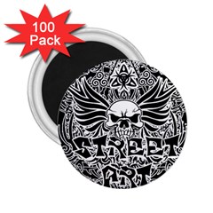 Tattoo Tribal Street Art 2 25  Magnets (100 Pack)  by Valentinaart