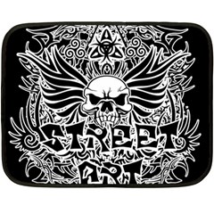 Tattoo Tribal Street Art Fleece Blanket (mini) by Valentinaart