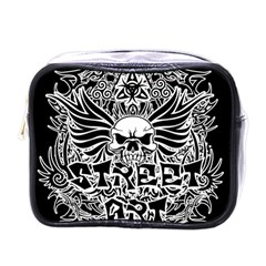 Tattoo Tribal Street Art Mini Toiletries Bags by Valentinaart