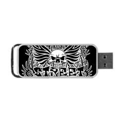 Tattoo Tribal Street Art Portable Usb Flash (one Side) by Valentinaart