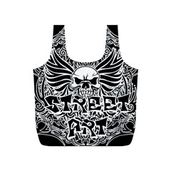 Tattoo Tribal Street Art Full Print Recycle Bags (s)  by Valentinaart