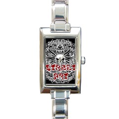 Tattoo tribal street art Rectangle Italian Charm Watch