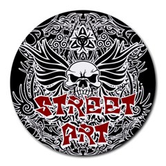 Tattoo tribal street art Round Mousepads