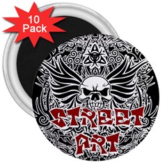 Tattoo tribal street art 3  Magnets (10 pack) 