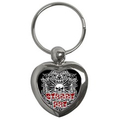 Tattoo tribal street art Key Chains (Heart) 