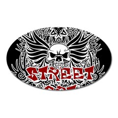 Tattoo Tribal Street Art Oval Magnet by Valentinaart