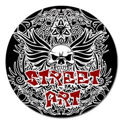 Tattoo tribal street art Magnet 5  (Round)