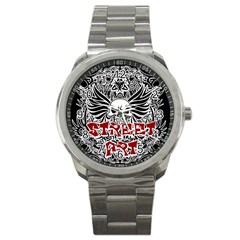 Tattoo tribal street art Sport Metal Watch