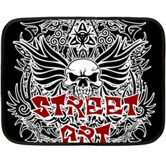 Tattoo tribal street art Double Sided Fleece Blanket (Mini) 