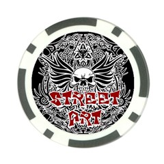 Tattoo Tribal Street Art Poker Chip Card Guard (10 Pack) by Valentinaart