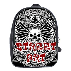 Tattoo tribal street art School Bags(Large) 