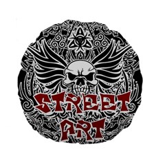 Tattoo tribal street art Standard 15  Premium Round Cushions