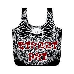 Tattoo tribal street art Full Print Recycle Bags (M) 