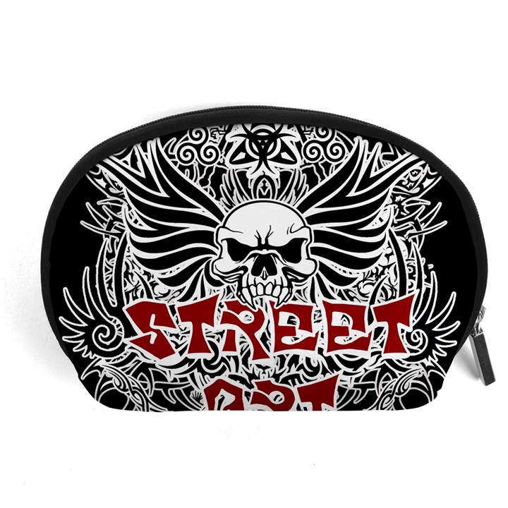 Tattoo tribal street art Accessory Pouches (Large) 